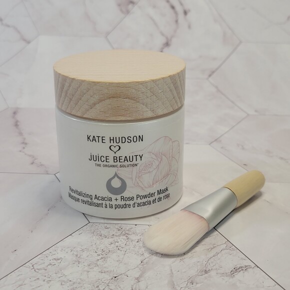 Kate Hudson Juice Beauty Revitalizing Acacia + Rose Powder Mask 1.7 oz - Picture 2 of 12